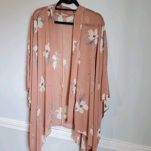 Floral poncho